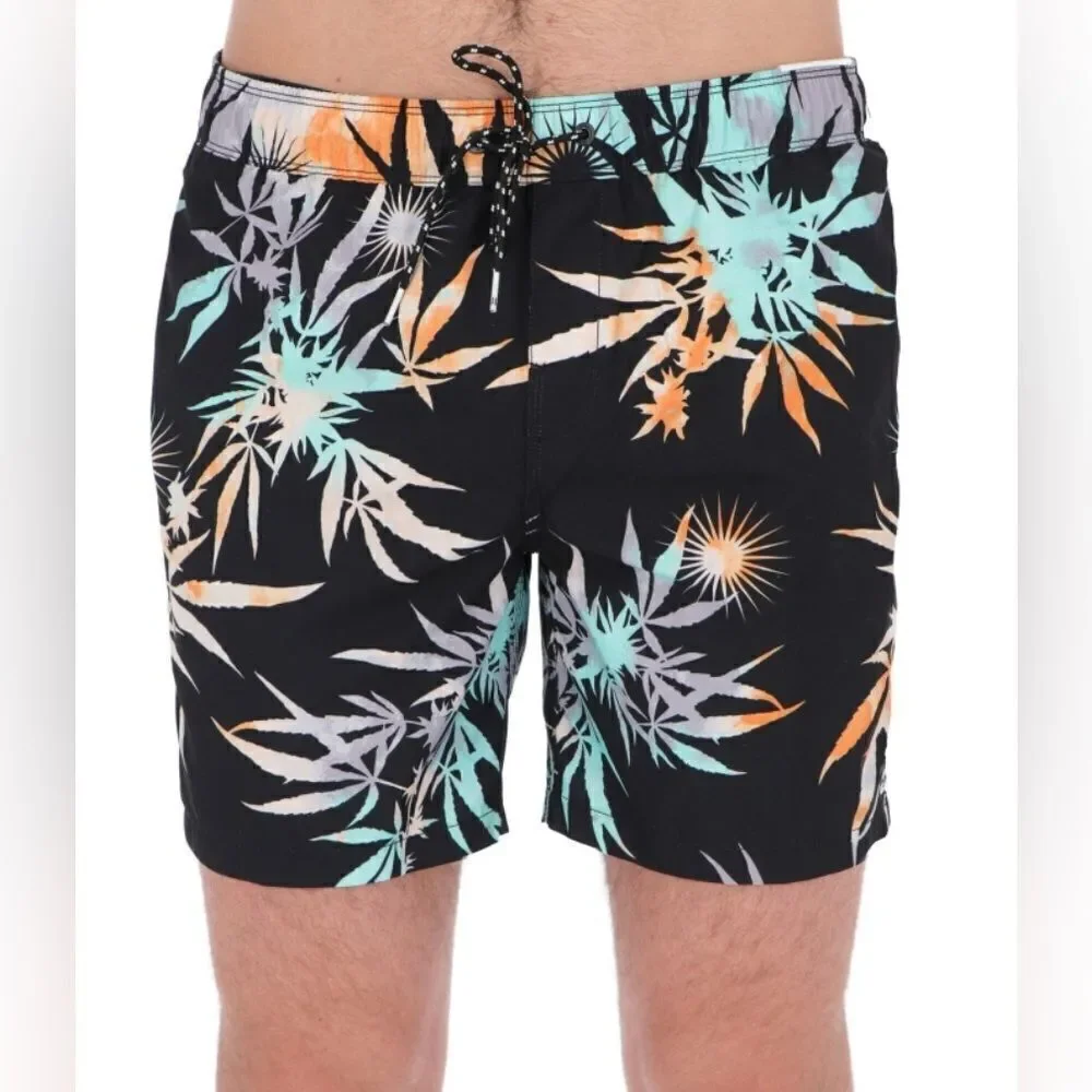 NWT Billabong Youth Boys Recycler Pro Board Shorts Black Floral - Size 26